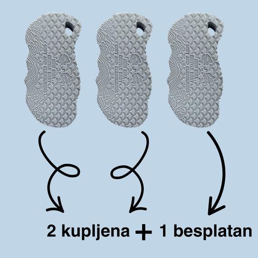 Čarobna piling spužva za kupanje – 2 kupljene, 1 besplatna